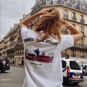 Brandy Melville Waimea Shark Resort Jamie T-shirt